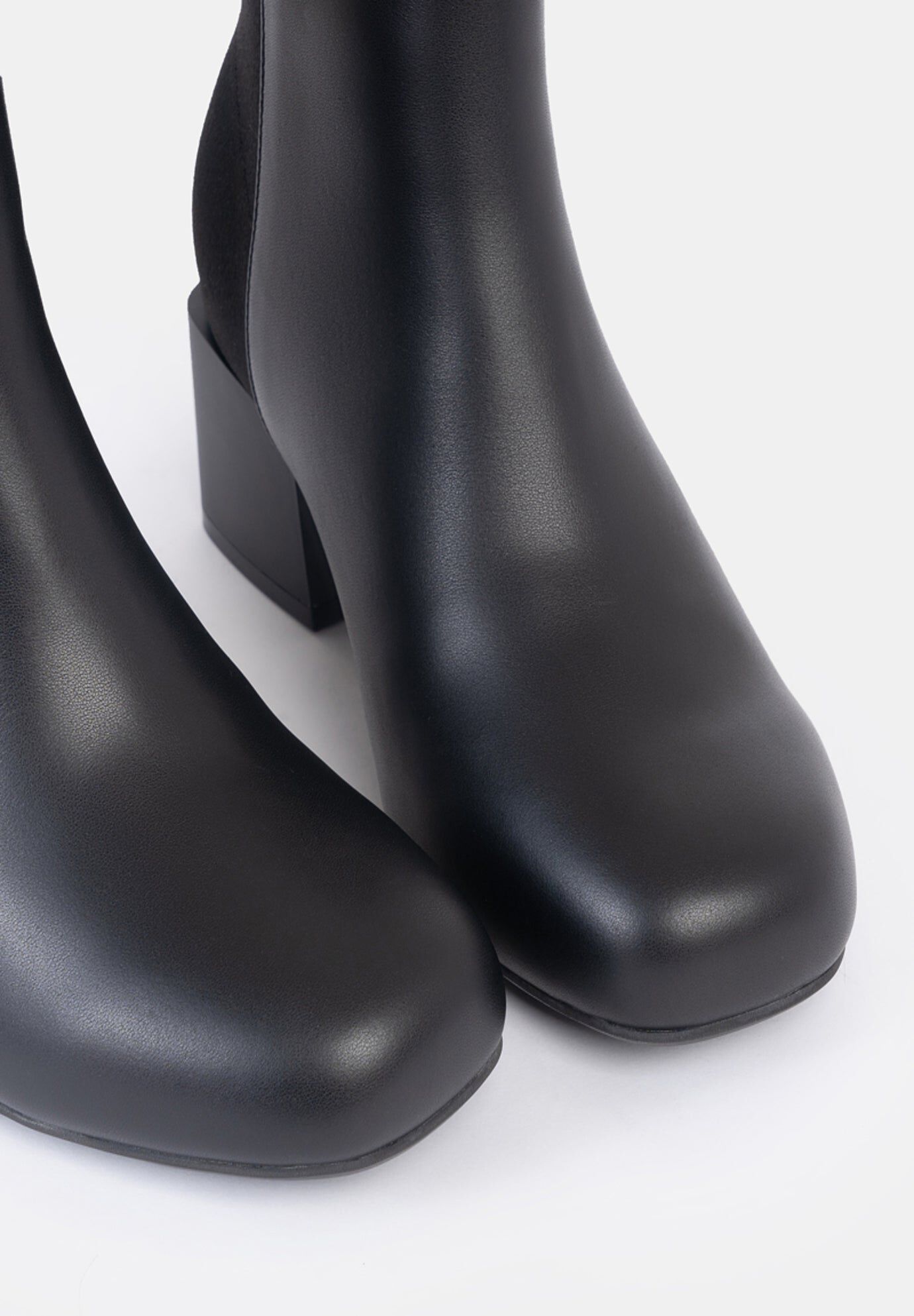 Jackie Half Stretch Heel Bootie, Black / Black, alternate image number 2