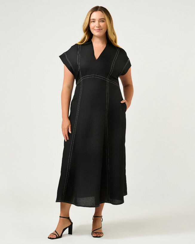 Arden Dress, Black / Black, alternate image number 1