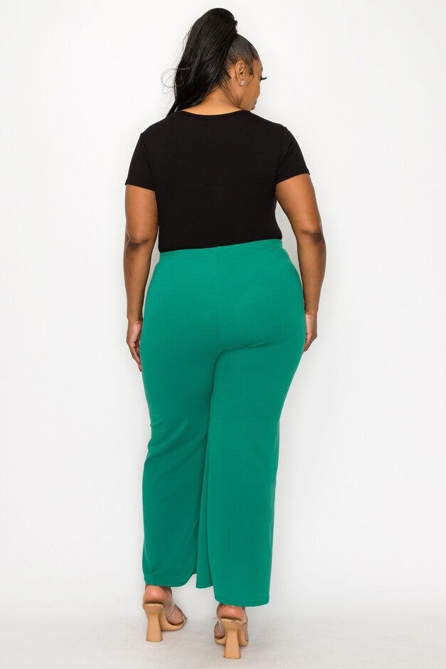 BLAKE PINTUCK PANTS, Kelly Green / Kelly Green, alternate image number 1