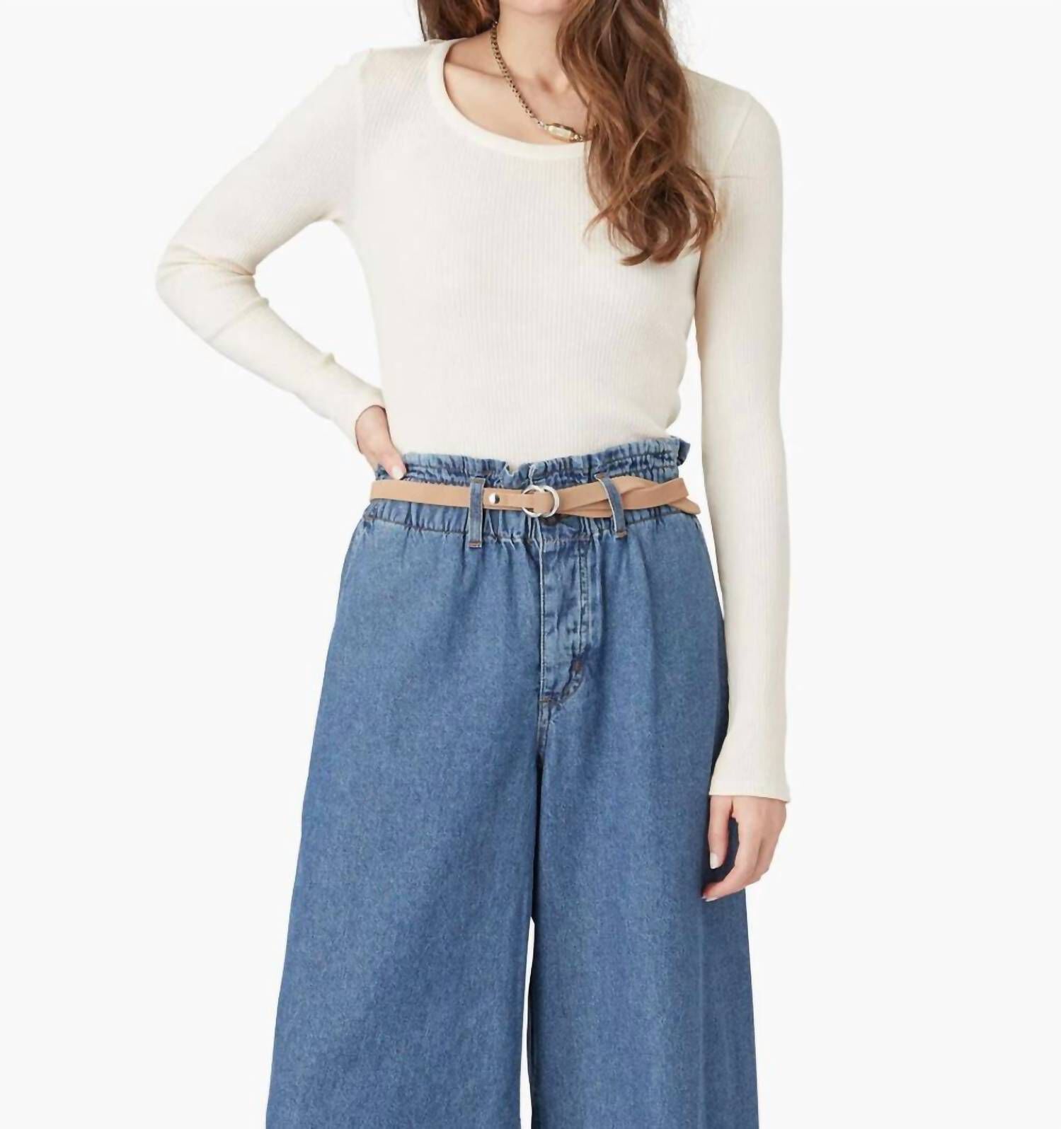 EVYN KNIT TOP IN IVORY, Ivory / White, hi-res image number 0