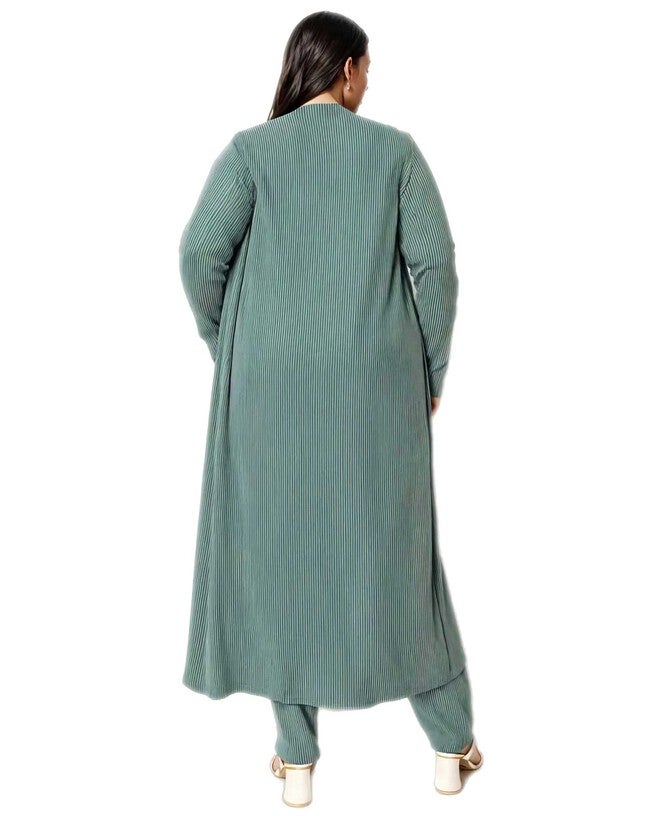 LUNA THREE PIECE RIB SET, Dusty Olive / Olive Green, alternate image number 2