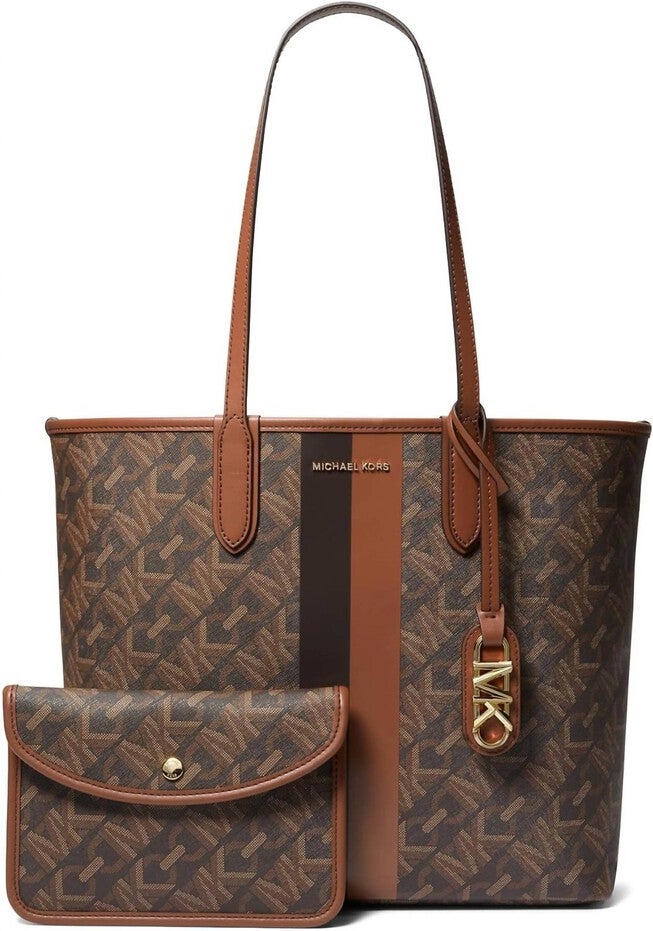 Eliza-Lg Ew Open Tote Bag, Brown Luggage / Brown, alternate image number 1