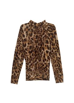 SHANA MESH MOCK TURTLENECK