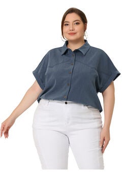 ROLL SLEEVES BUTTONS DOWN CHAMBRAY SHIRT