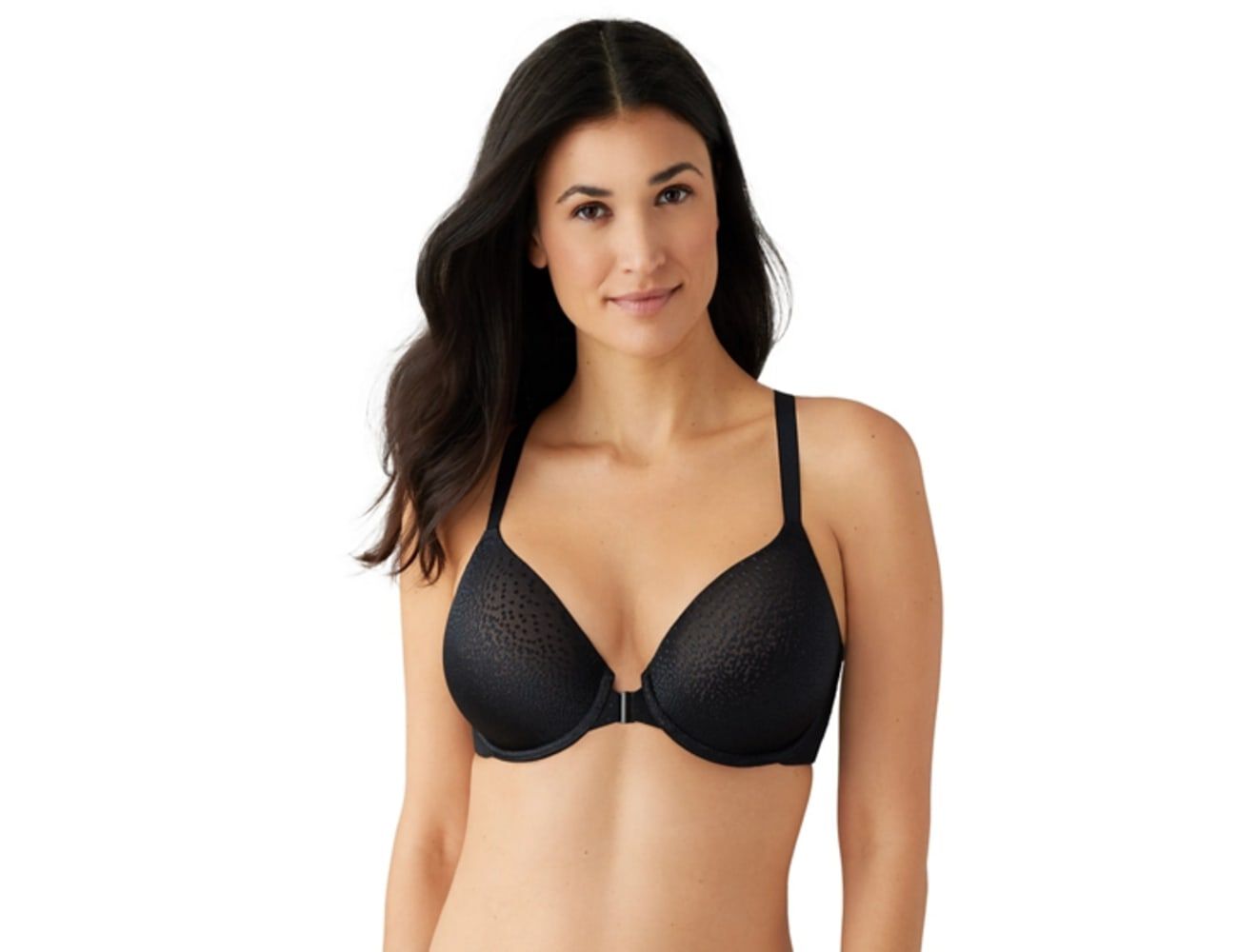 Back Appeal Front Close Racerback Contour, Black / Black, hi-res image number 0