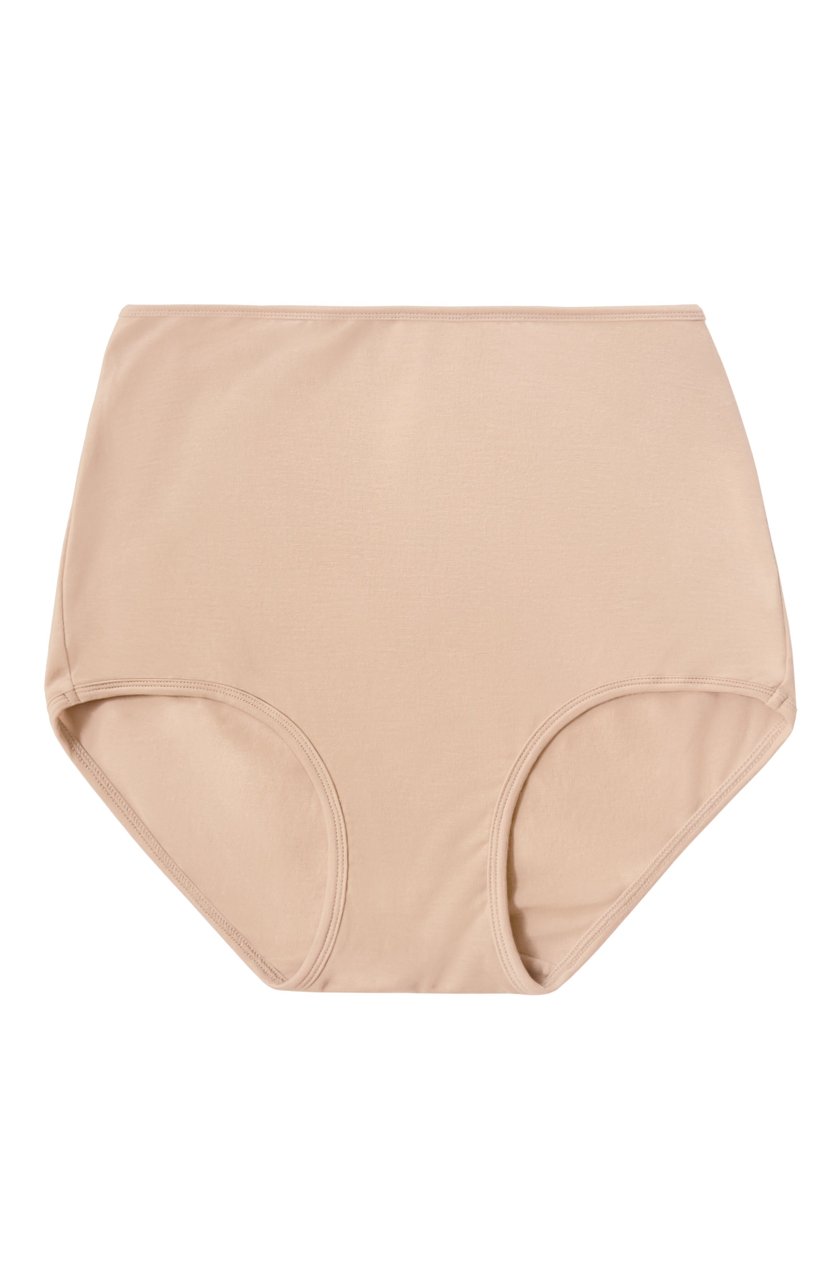 High-Rise Ultra Soft Sustainable Briefs, Light Nude / Beige, alternate image number 1