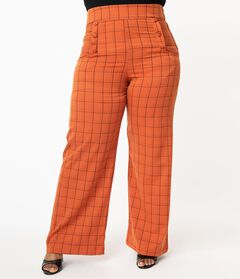 Cropped Wide Leg Pants For Curvy Women
