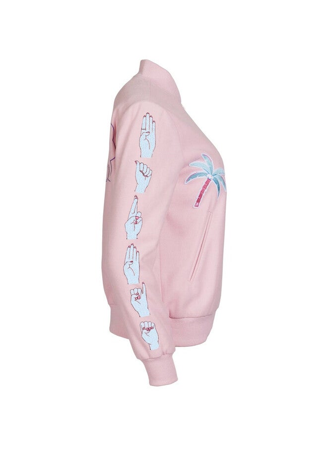 Barbie® Varsity Jacket, Pink / Pink, alternate image number null