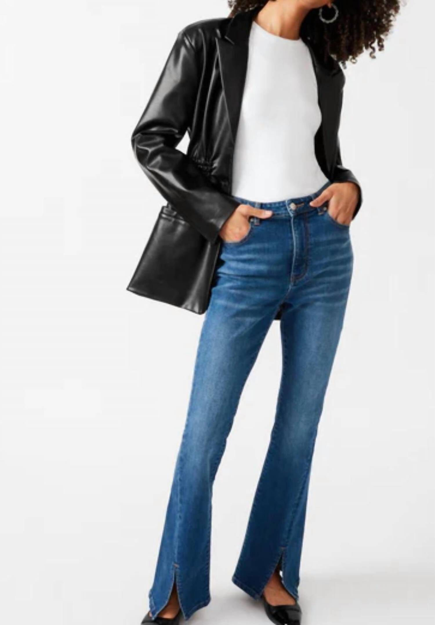 FRIDA JACKET IN BLACK, Black / Black, alternate image number 3