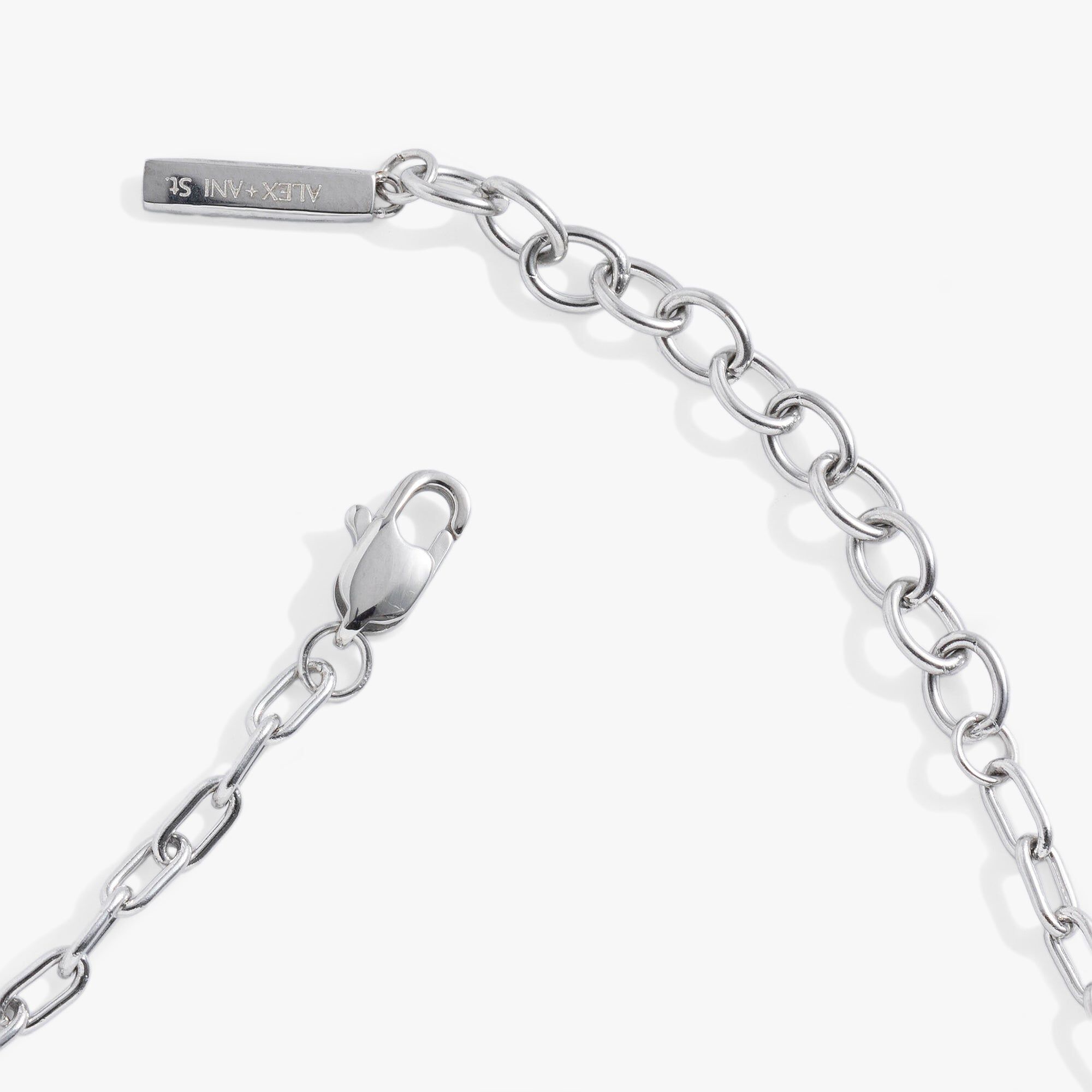 Everyday Paperclip Chain Bracelet, Silver / Silver, alternate image number 2