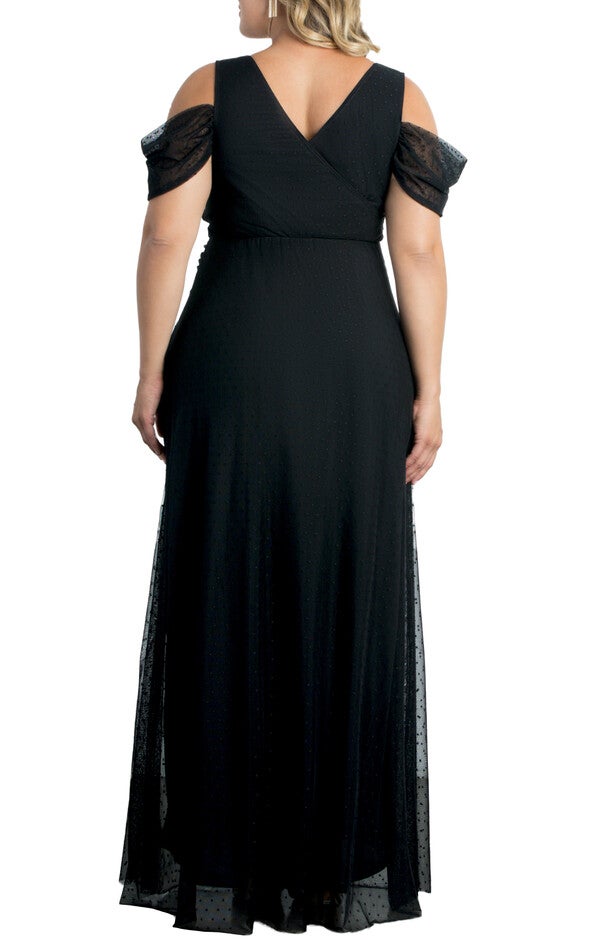 Seraphina Mesh Gown, ONYX / Black, alternate image number null