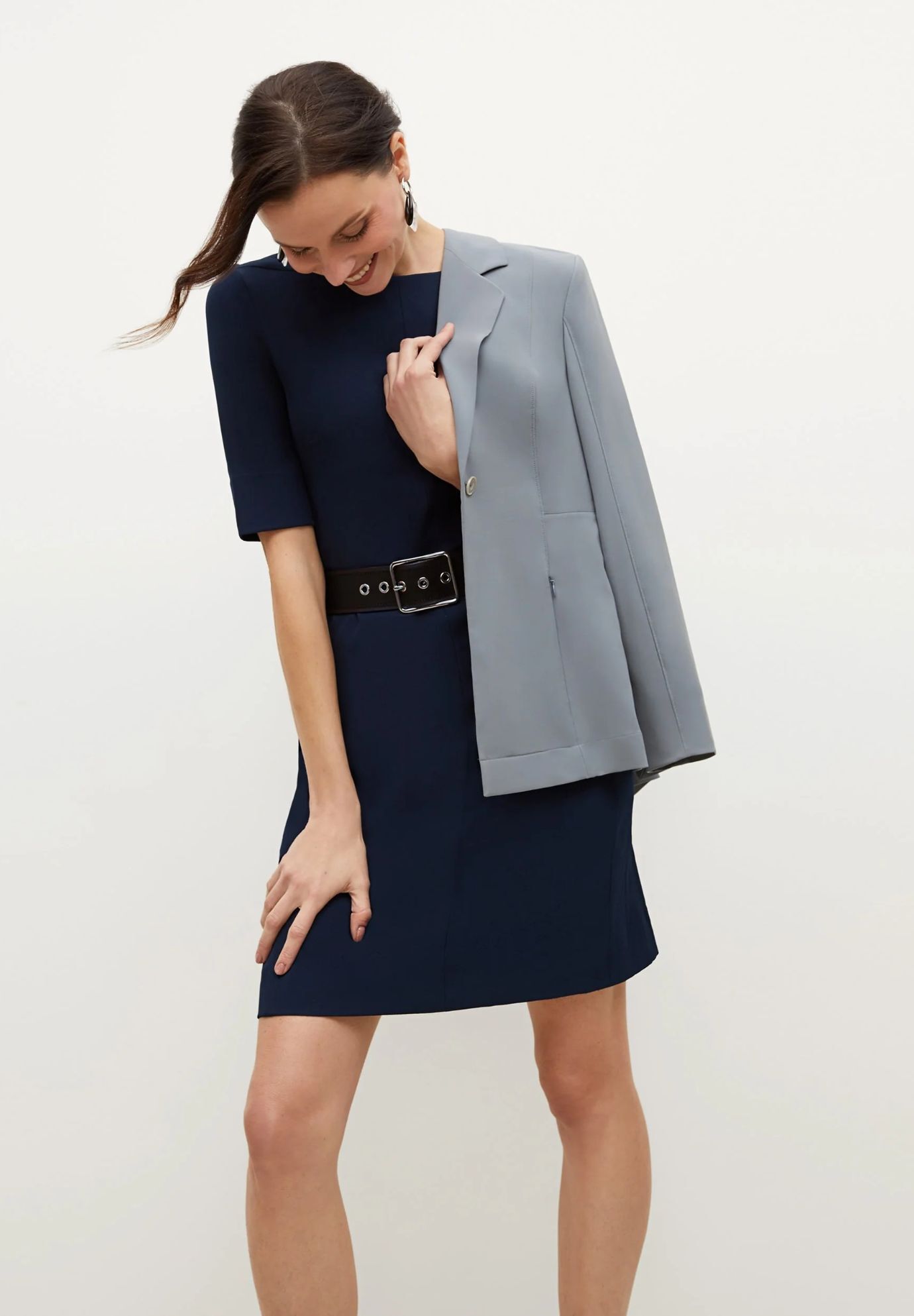 Emily Dress - WonderTex, Galaxy Blue / Purple, alternate image number 1