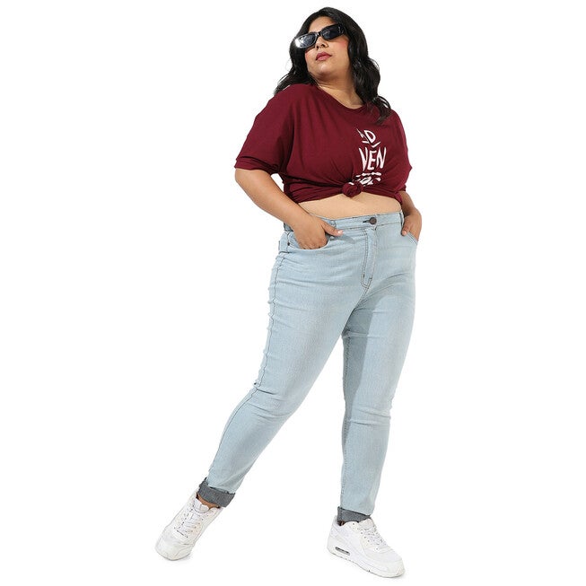 Light Blue Skinny Jeans, Light Blue / Light Blue, alternate image number 2
