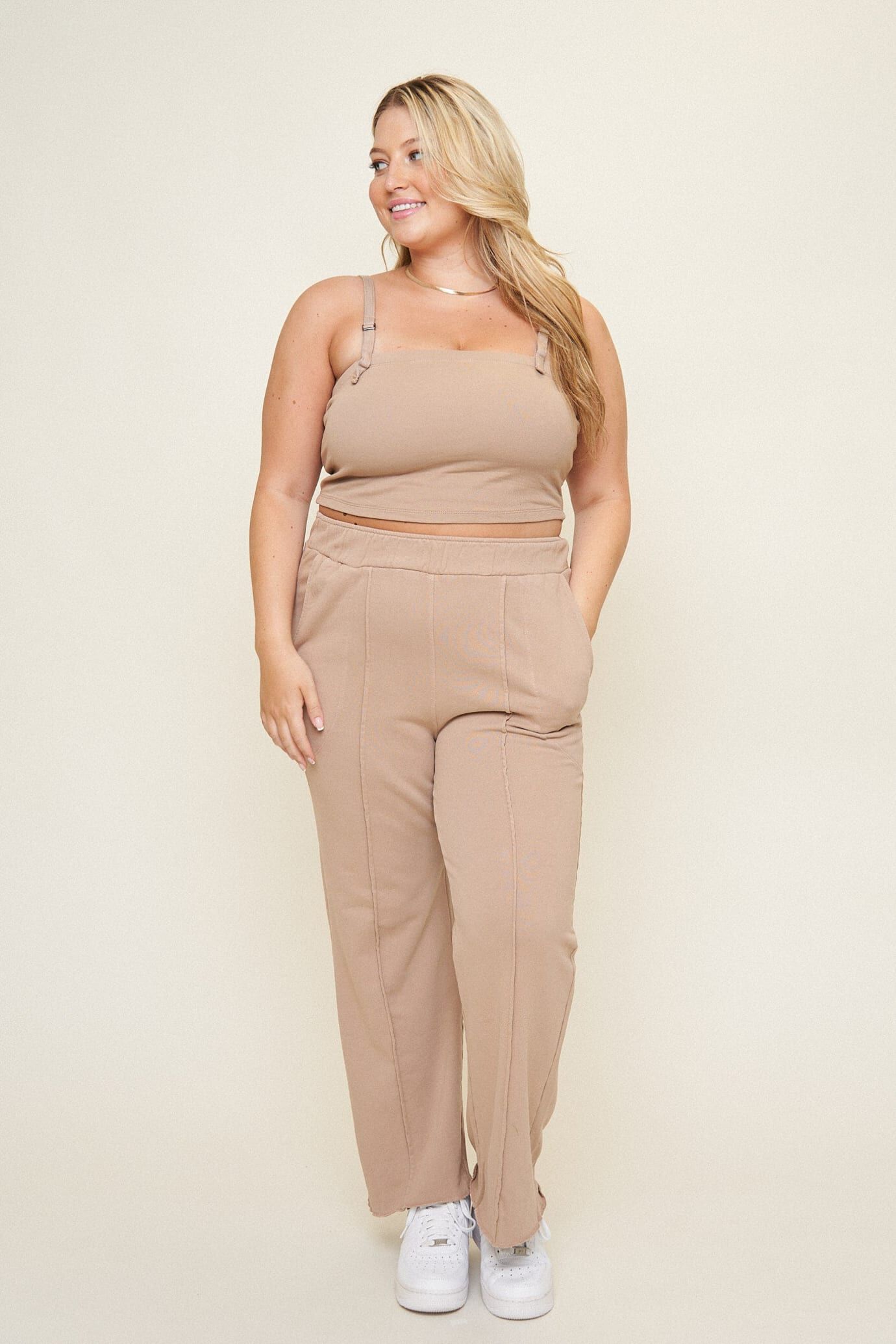 Camilla Buckle Top, Latte / Tan, alternate image number 1