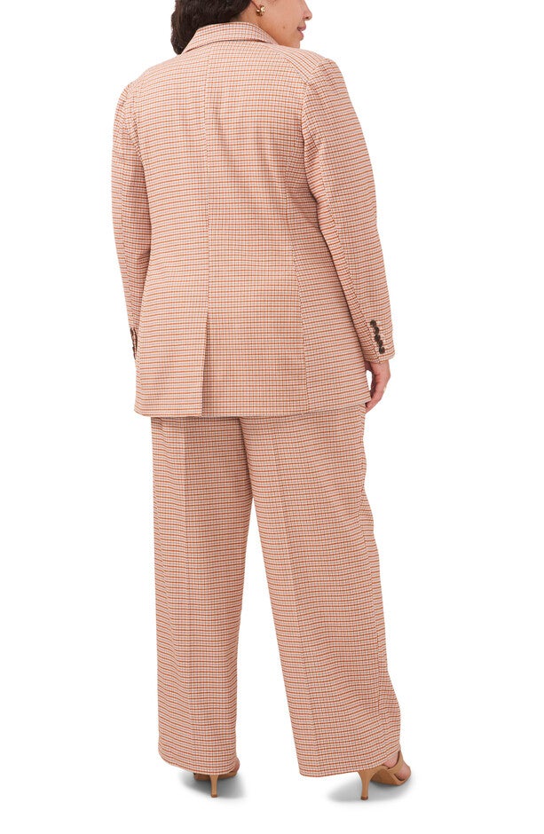 LONG DOUBLE BREASTED BLAZER, GINGER / Brown, alternate image number 2