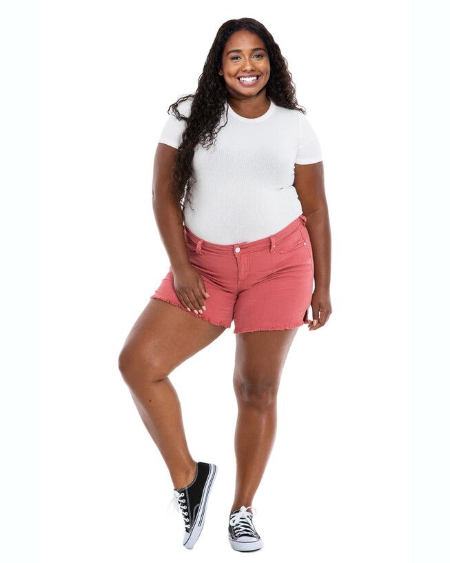 Side Vent Shorts, CAYENNE / Coral, hi-res image number 0