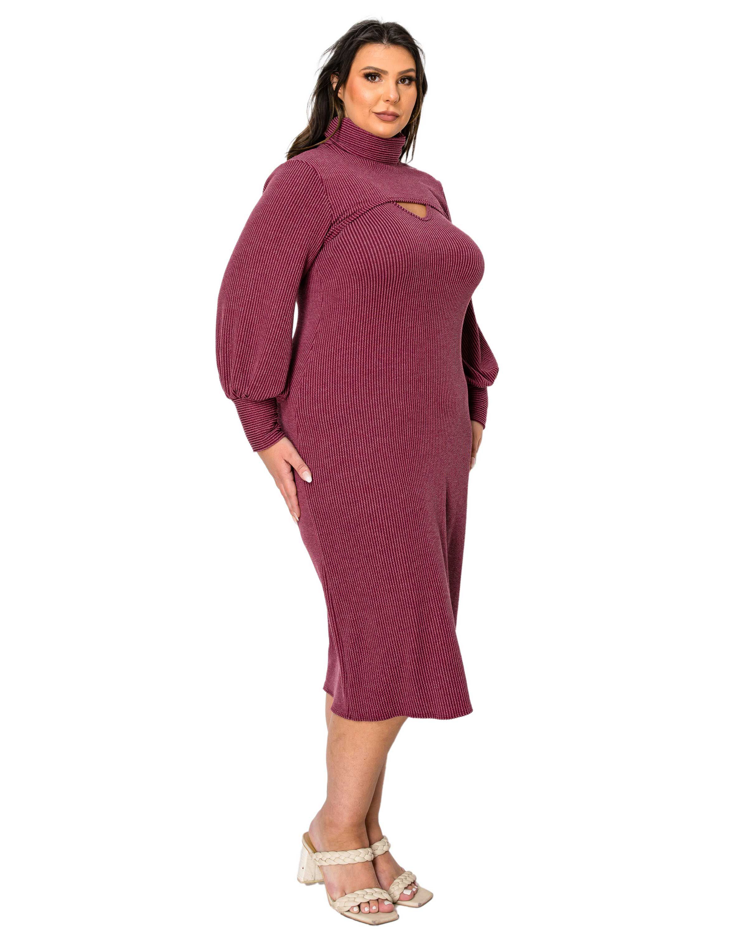 ASTER TWO PIECE SWEATER DRESS SET, Burgundy / Burgundy, alternate image number 1
