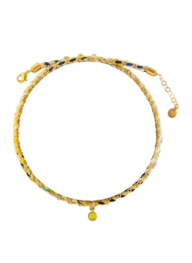 ROUND ABOUT CHOKER IN GOLD, Gold / Gold, hi-res image number null