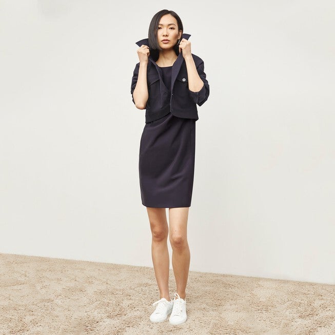 Maaza Travel Dress - OrigamiTech, Cool Charcoal / Cool Gray, alternate image number 5
