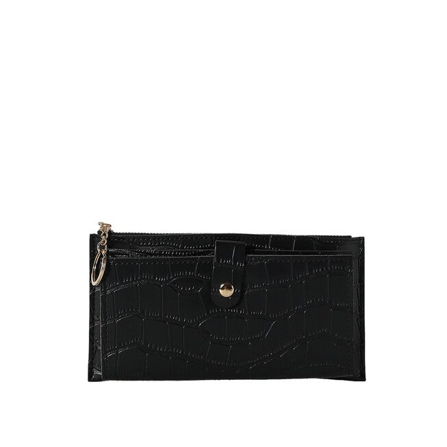 Haute Sauce Women's Croc Wallet, Black / Black, hi-res image number 0