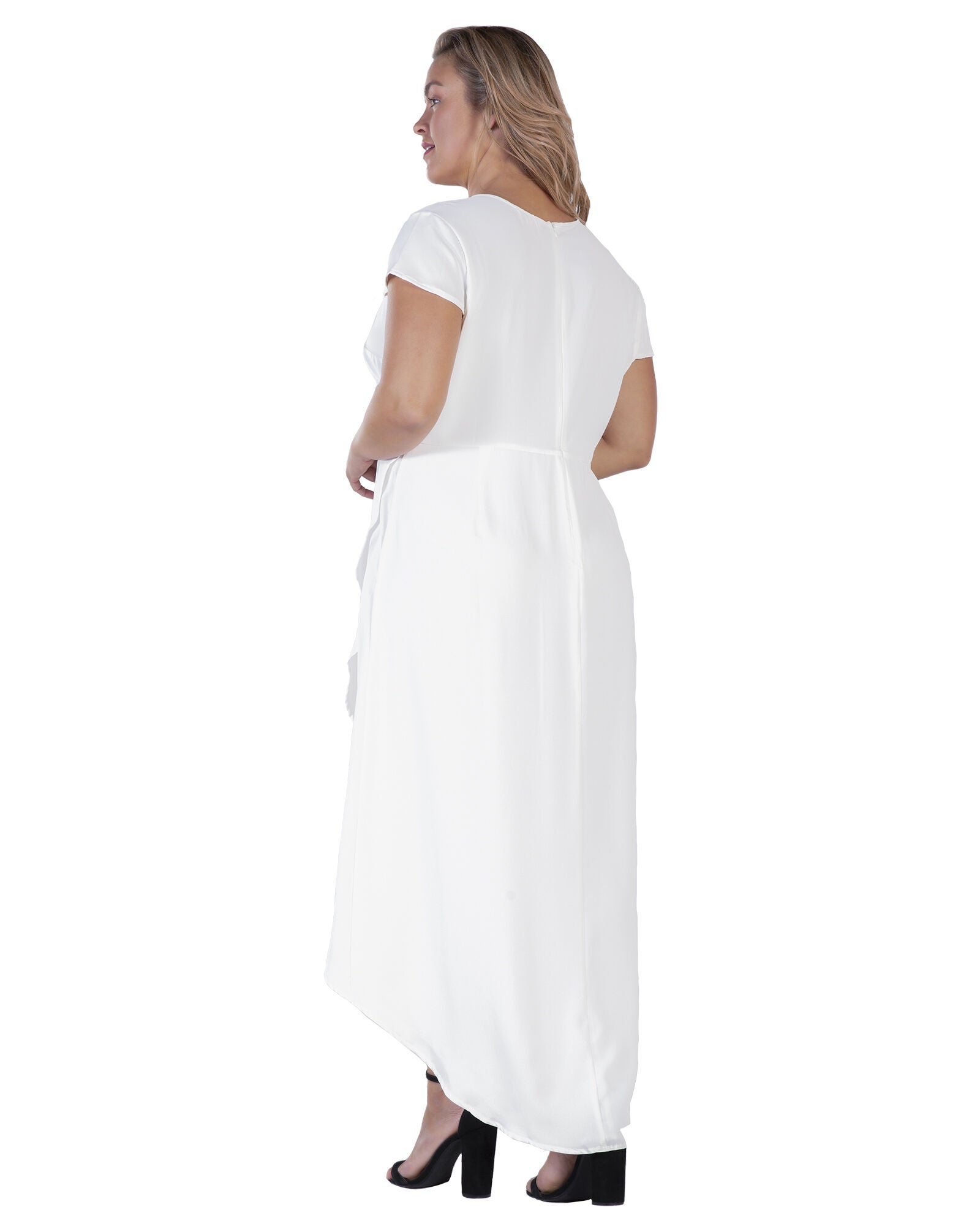 Standards & Practices Cap Sleeve High-Low Tulip Dress, , alternate image number 4