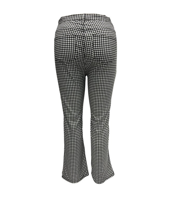 Smak Parlour Black & White Gingham High Rise Capri, , alternate image number 6