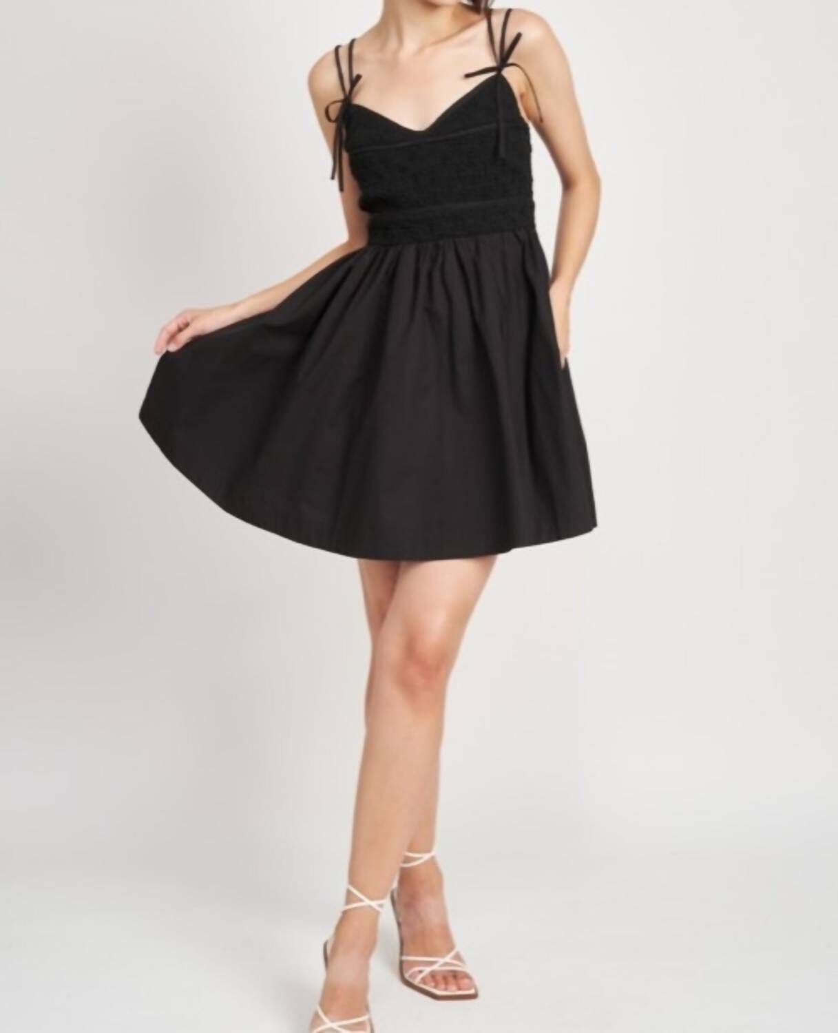 MONTI MINI DRESS IN BLACK, , alternate image number 7