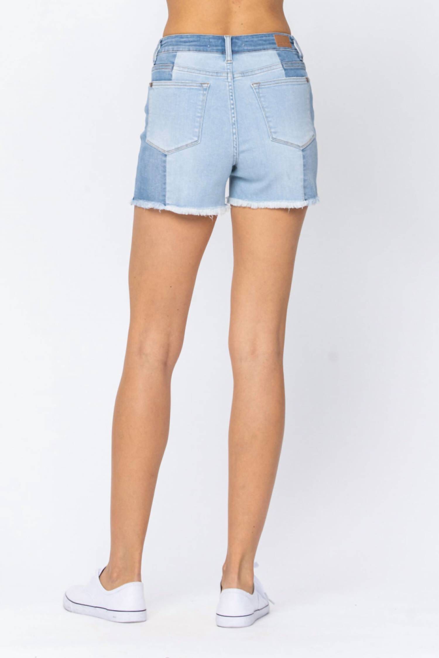 Contrast Panel Shorts In Blue, , alternate image number 3