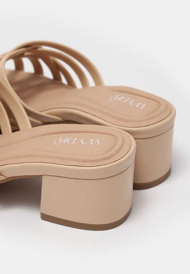Gigi Block Heel Woven Sandals, Rose Cloud / Forest Green, alternate image number 2