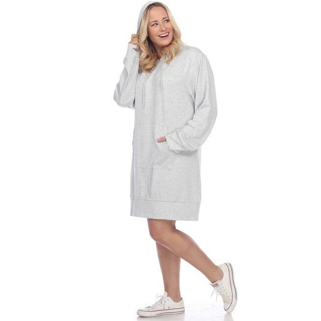 Hoodie Sweatshirt Dress, , alternate image number null