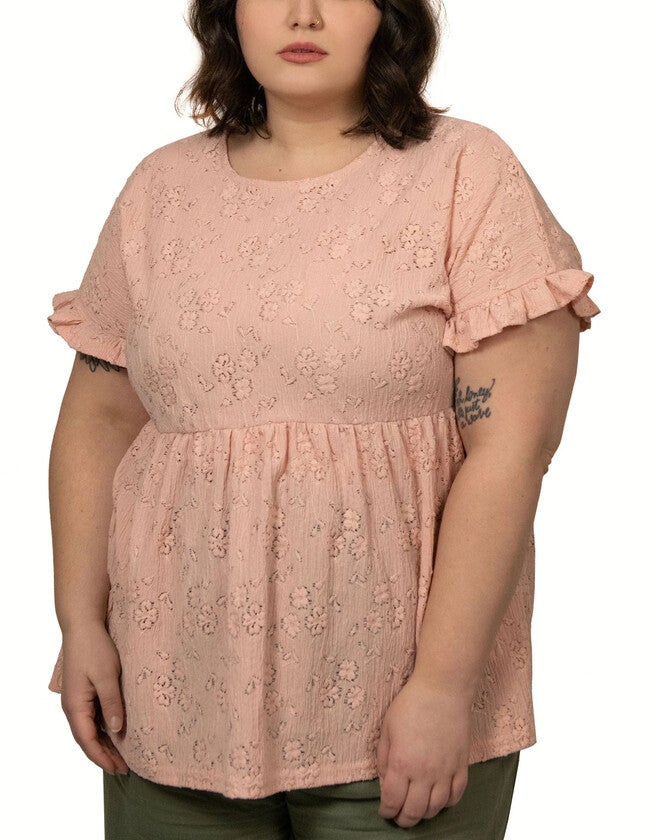 Agnes Floral Motif Blouse Pink, , alternate image number 5