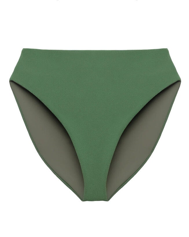 Textured Bikini Bottom, Green / Forest Green, alternate image number 2