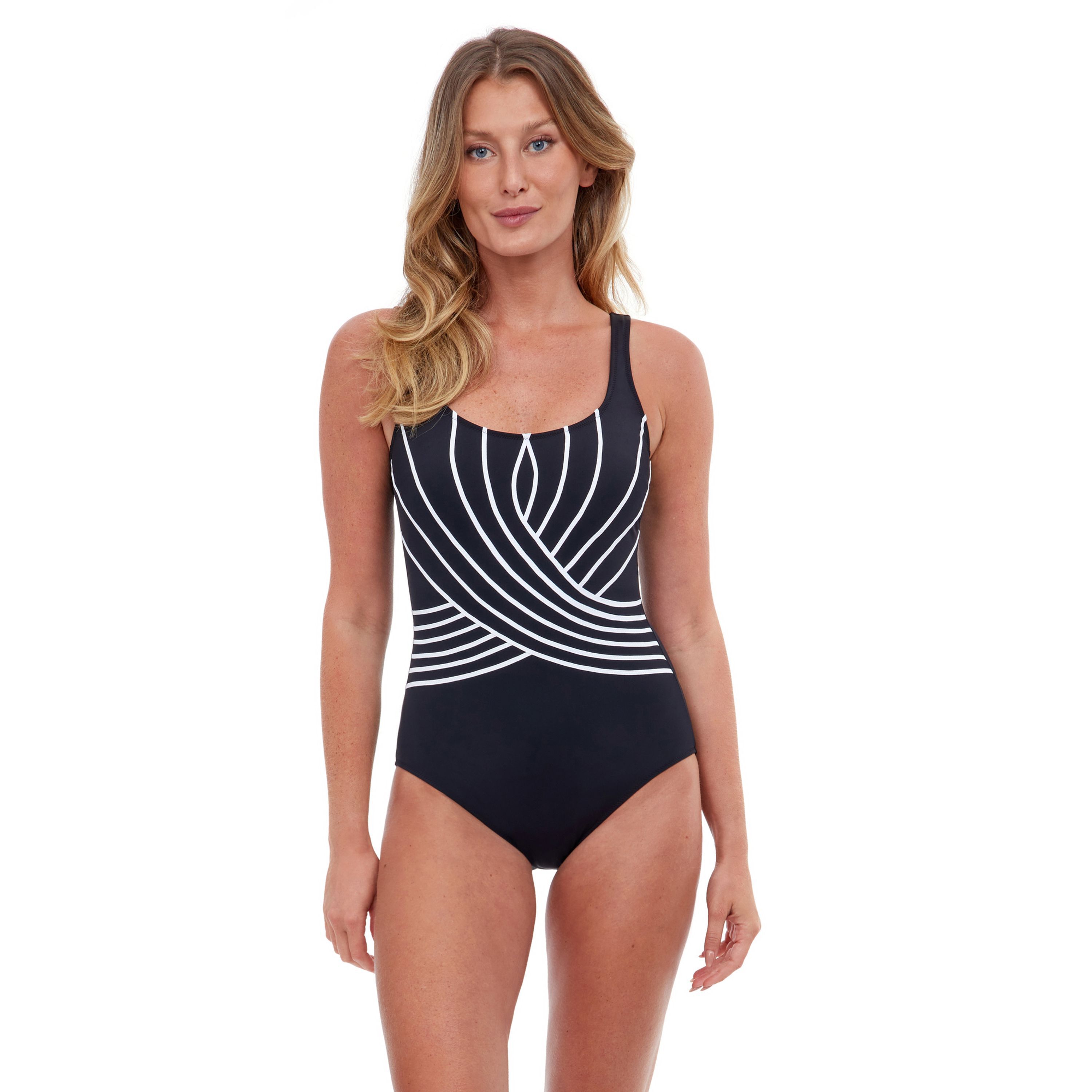 Embrace Surplice One Piece, Black / Black, hi-res image number 0