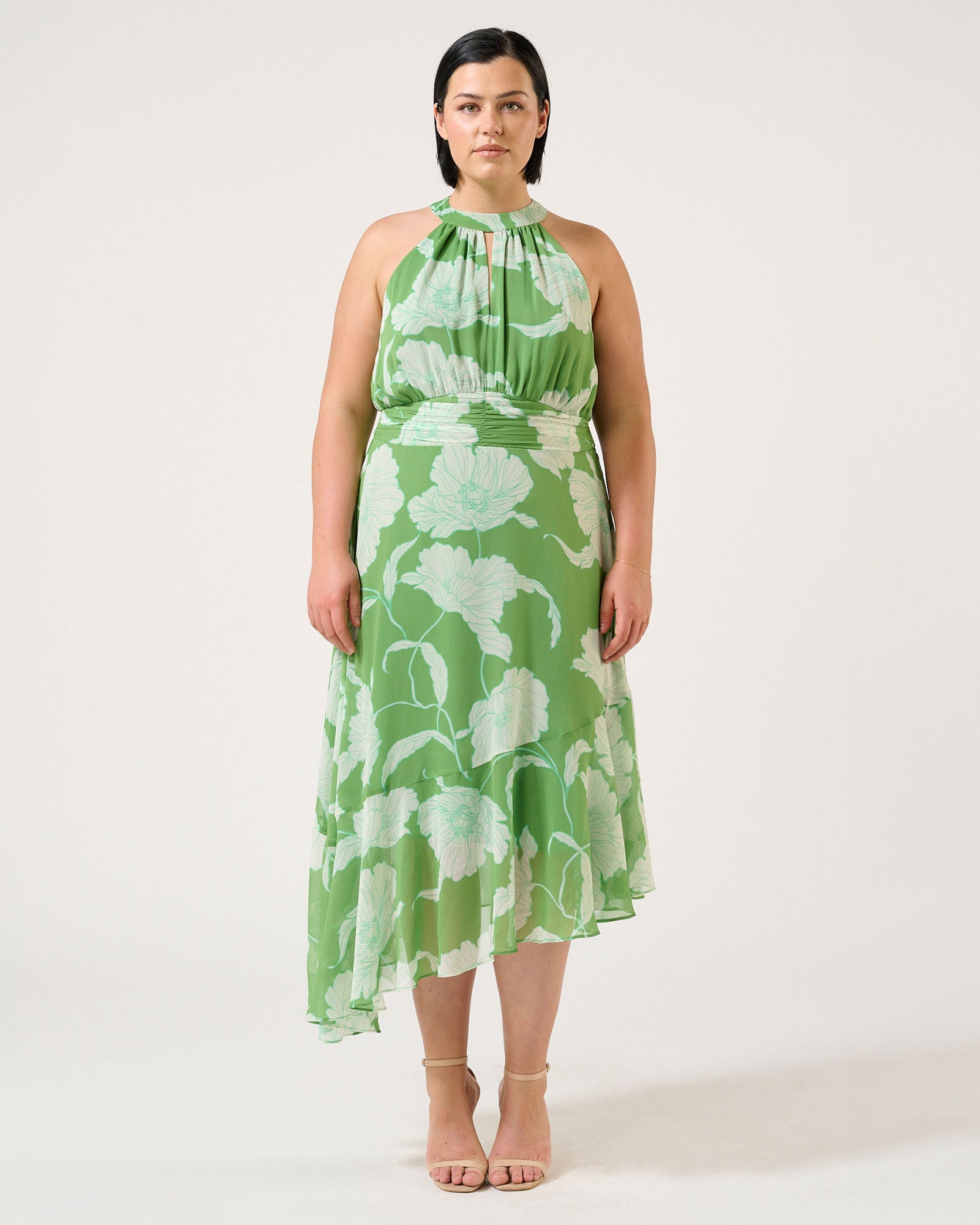 Seafall Dress, Print / Kelly Green, alternate image number 1