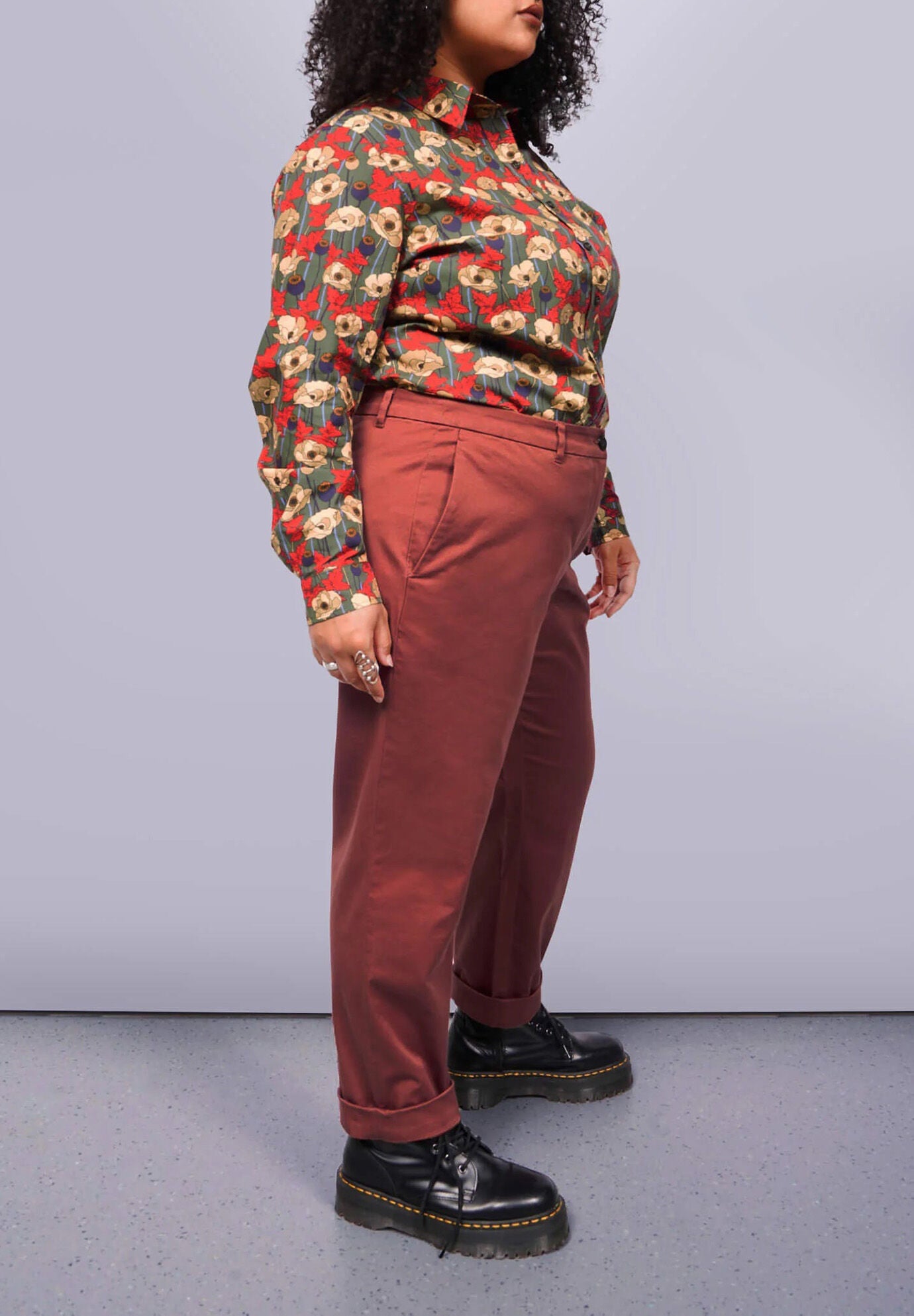 The Essential Trouser, CINNAMON / Rust, alternate image number 1