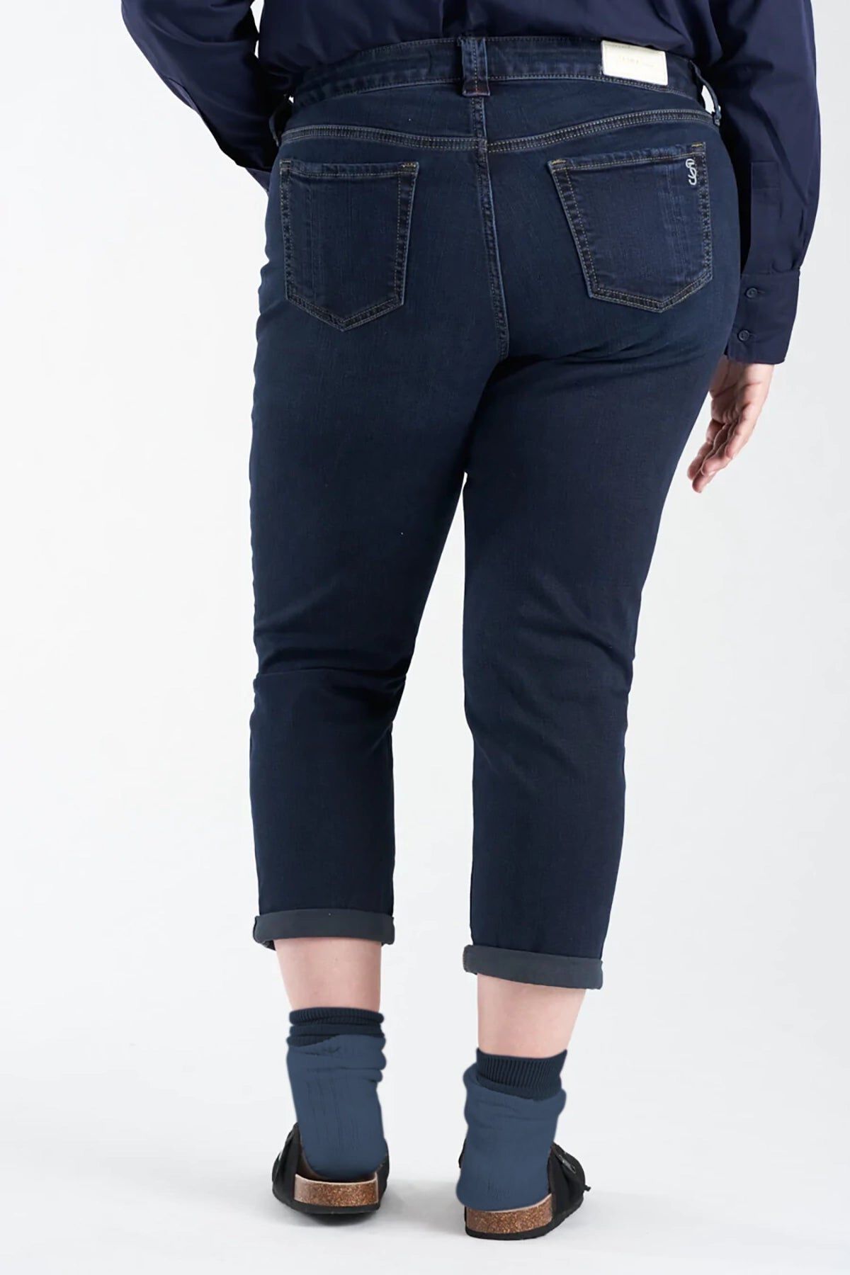 Mid Rise Boyfriend, SUMMER / Dark Wash, alternate image number 3