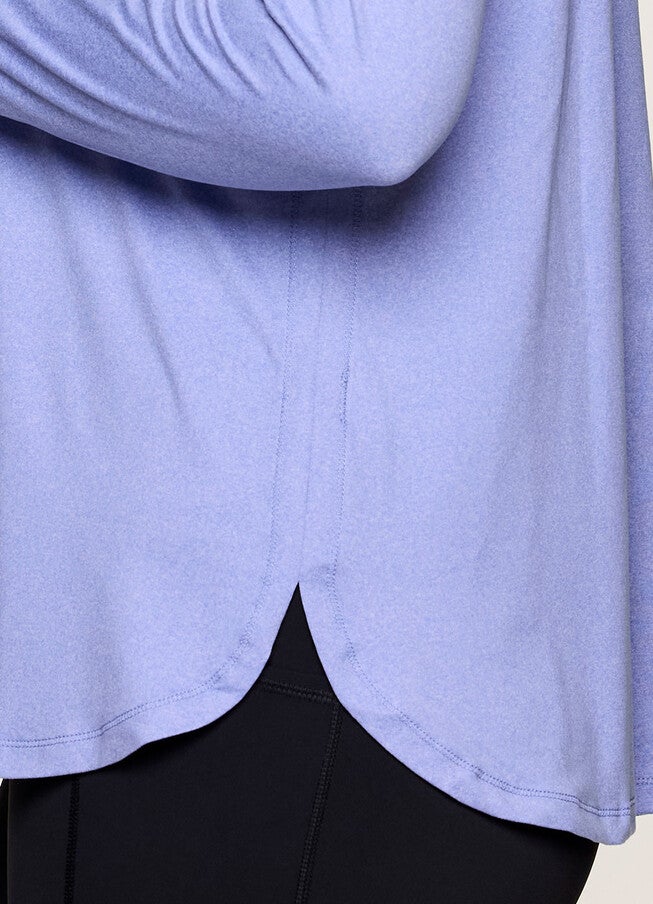 Plus Studio Super Soft Tunic Tee, Purple / Purple, alternate image number null