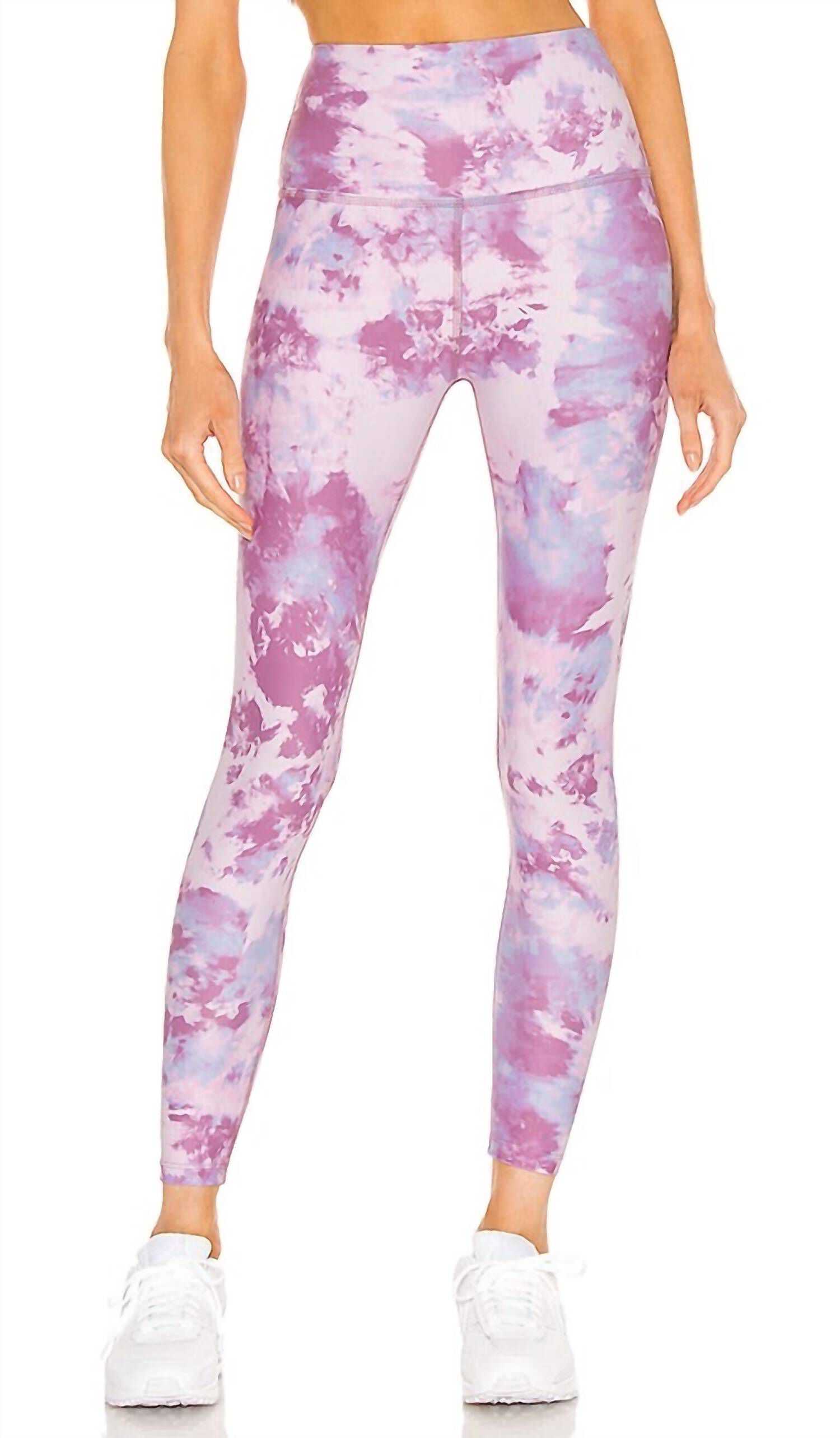 OLYMPUS HIGH WAISTED MIDI LEGGINGS IN ORCHID HAZE, Orchid Haze / Purple, hi-res image number 0