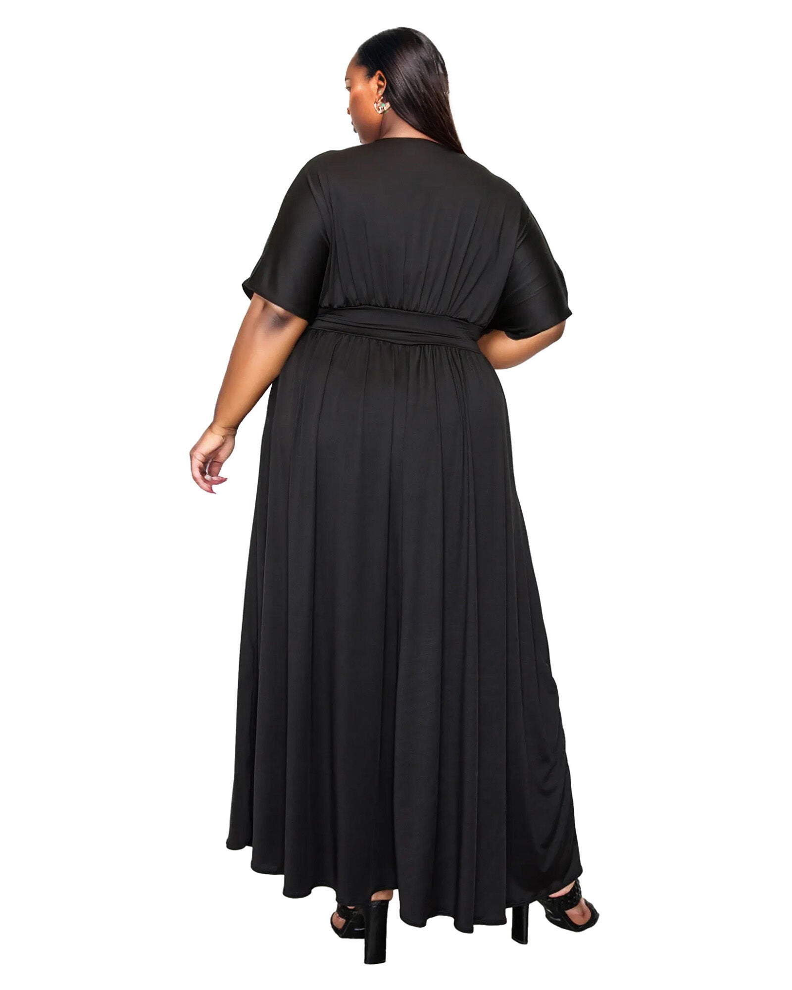 Raffi Pocket Empire Waist Maxi Dress, Black / Black, alternate image number 1