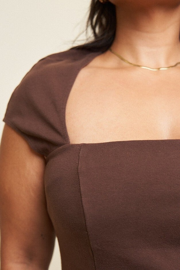 Kerry Mini Dress, Chocolate / Brown, alternate image number 2