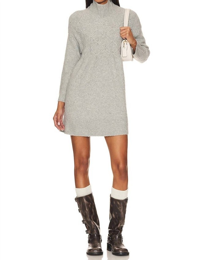 JACI SWEATER DRESS IN HEATHER GREY, Heather Grey / Cool Gray, hi-res image number 0