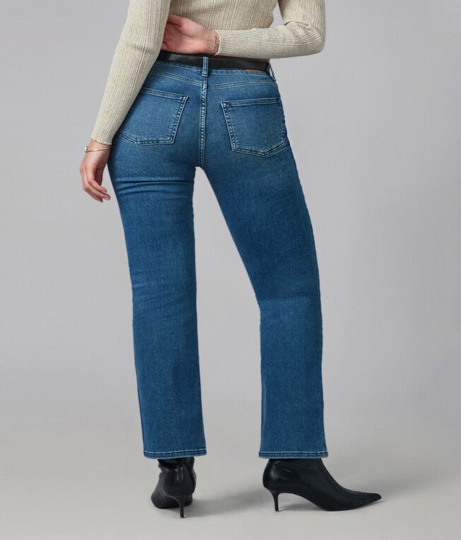 BILLIE-DIS2 High Rise Bootcut Jeans, Dim Sky / Dusty Blue, alternate image number 2