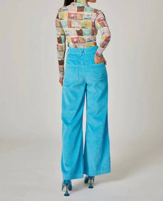 MIKE PANT IN CYAN, Cyan / Light Blue, alternate image number null