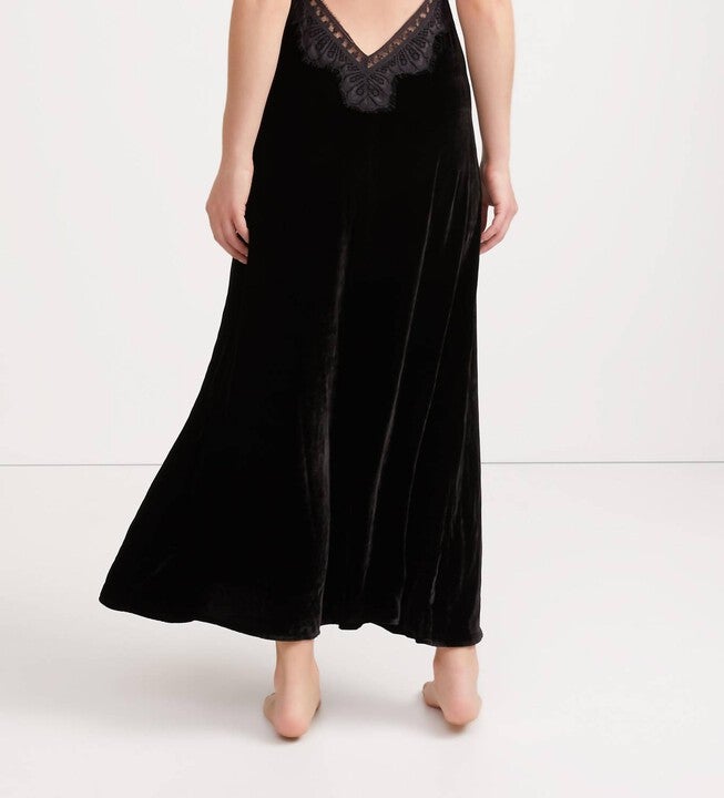 FREYA SLIP DRESS IN BLACK, Black / Black, alternate image number null
