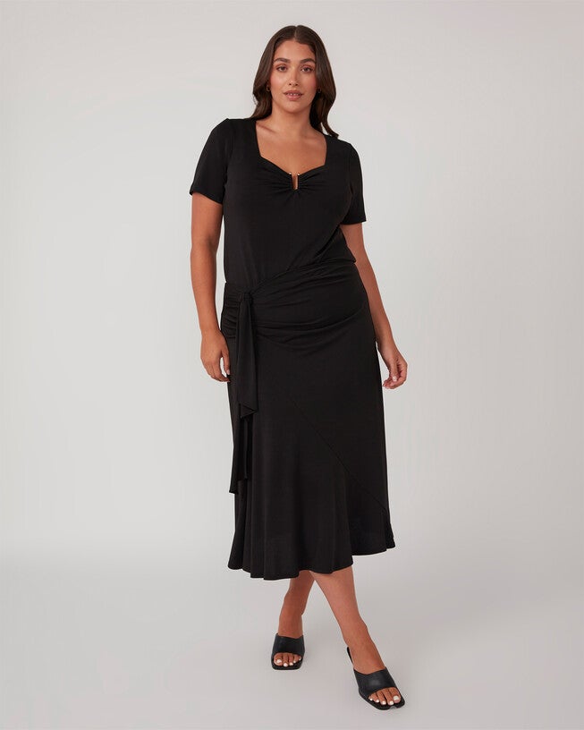 Octavia Skirt, Black / Black, alternate image number null