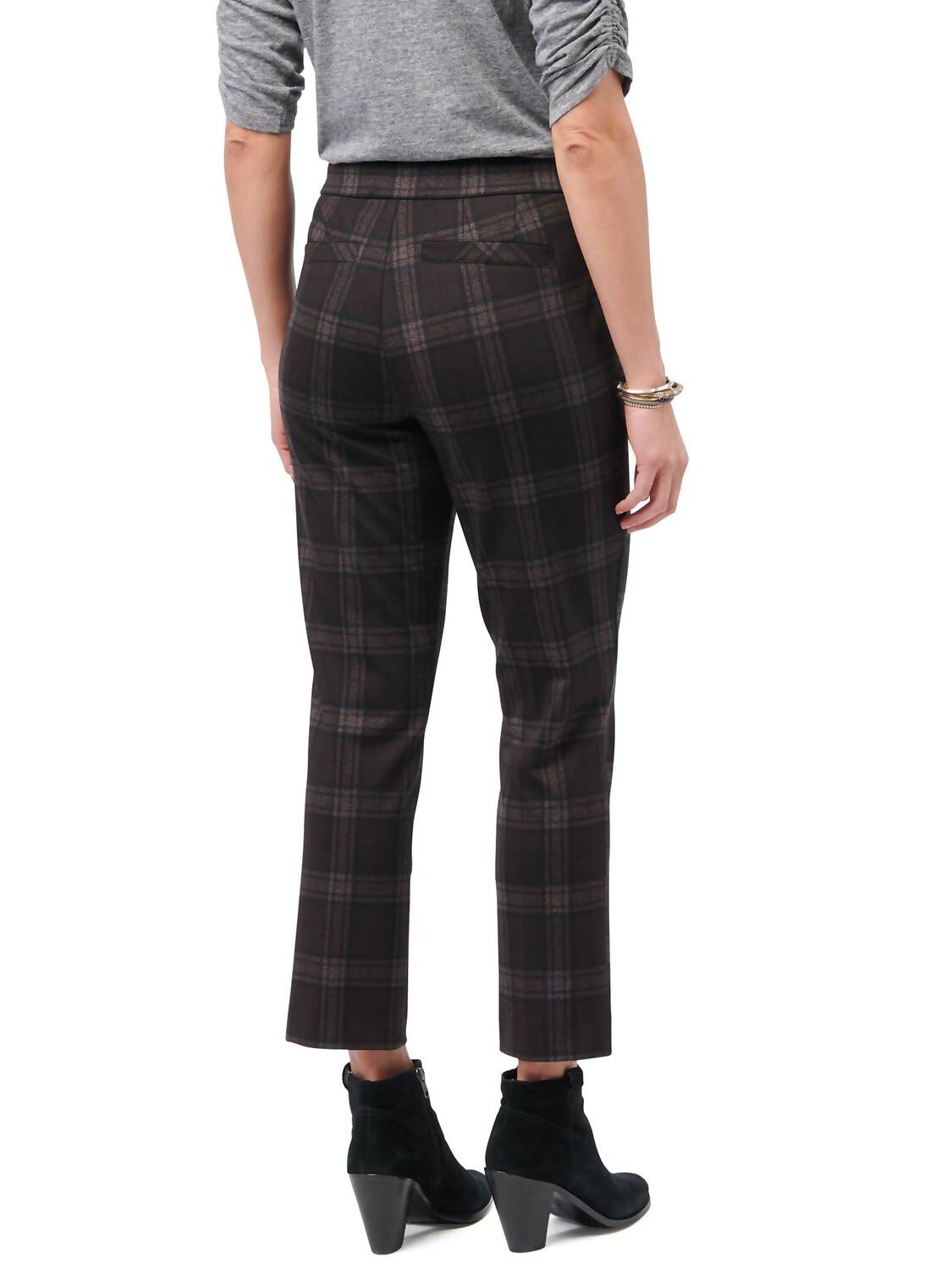 Toffee High Rise Ponte Trouser In Black, , alternate image number 3