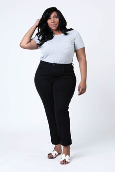 High Rise Boyfriend  - Black