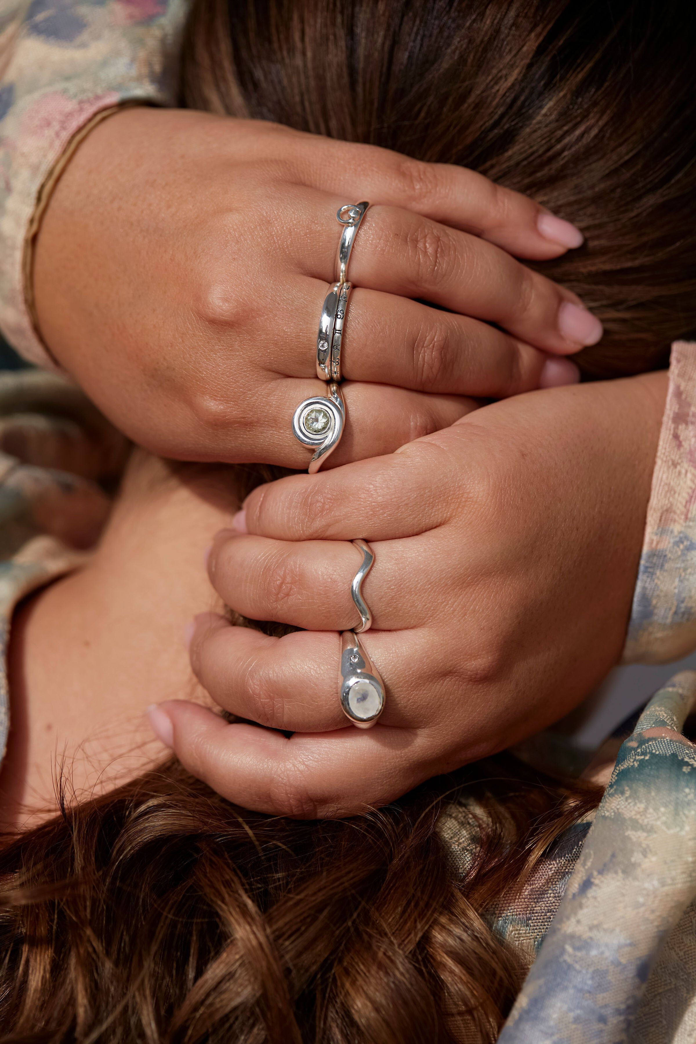 The Flow Ring | Silver, Silver / Silver, alternate image number 2