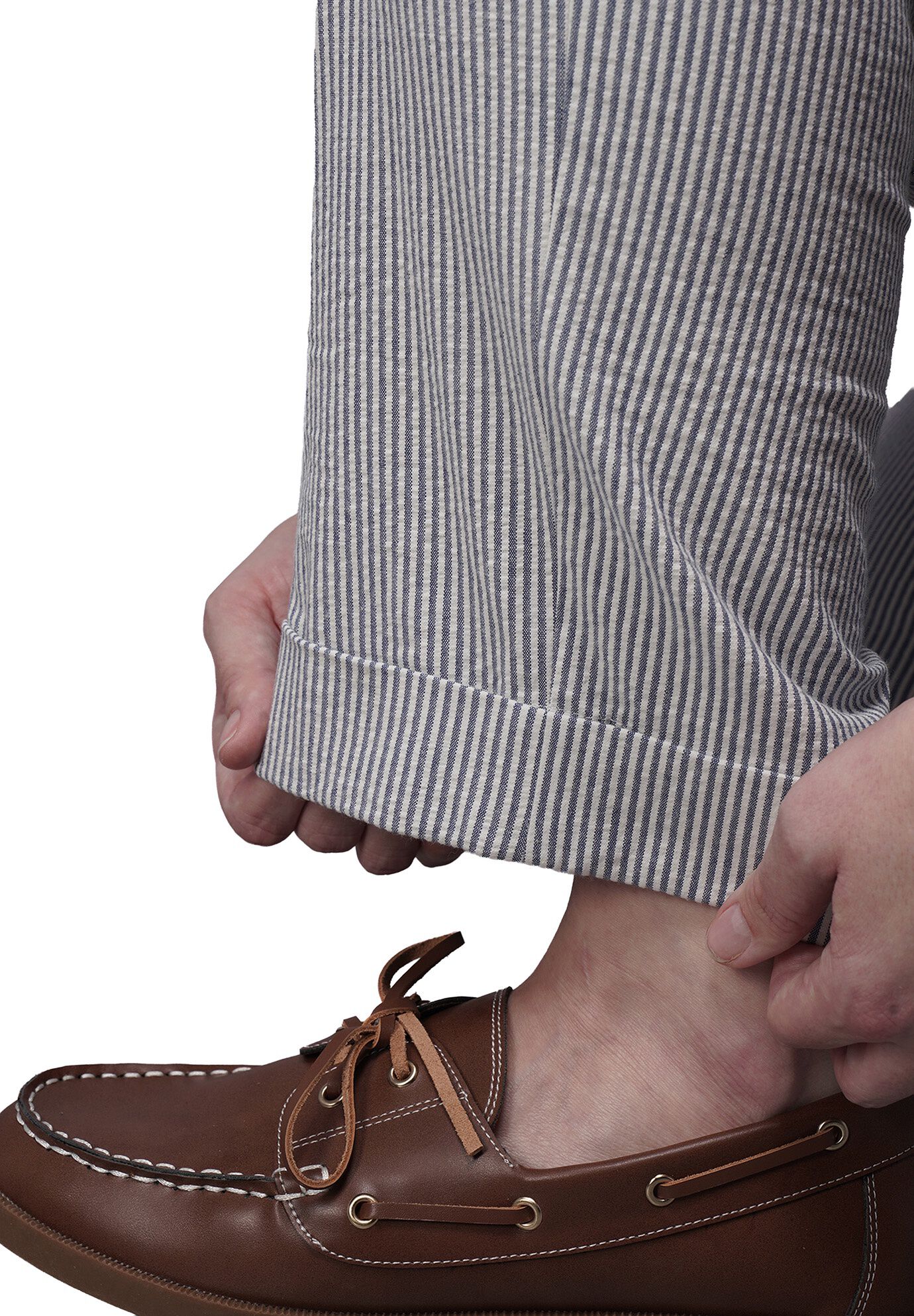 The Empower Seersucker Trouser, NAVYWHITE / Navy, alternate image number 4