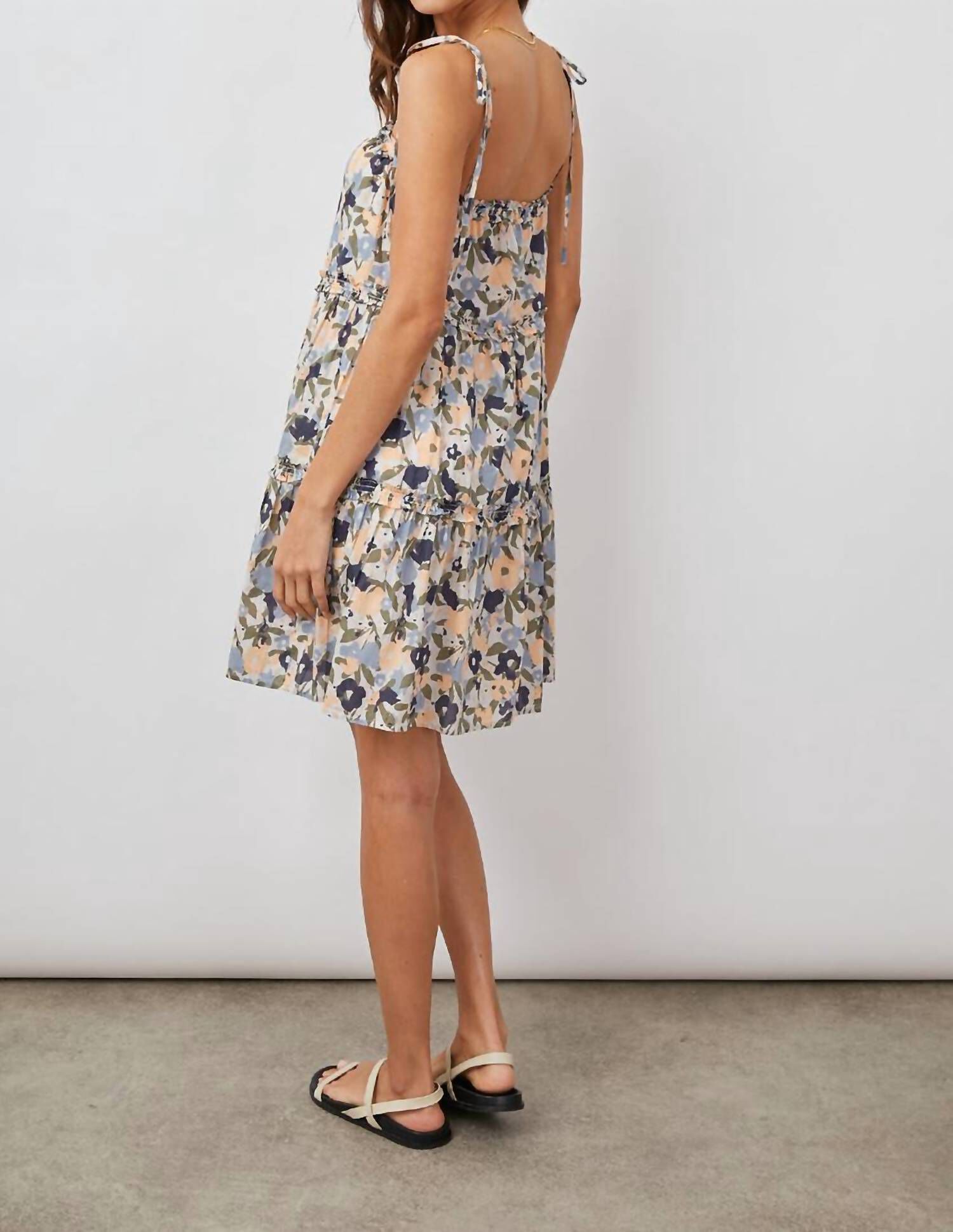 CARALYN DRESS IN MOD FLORAL, Mod Floral / Cool Gray, alternate image number 3